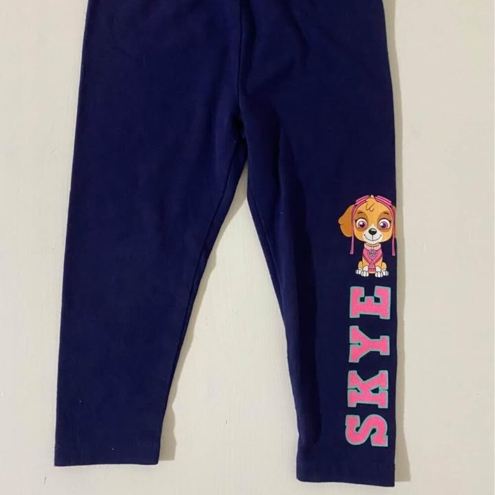 2T Sparkly Paw Patrol Skye Girl leggings